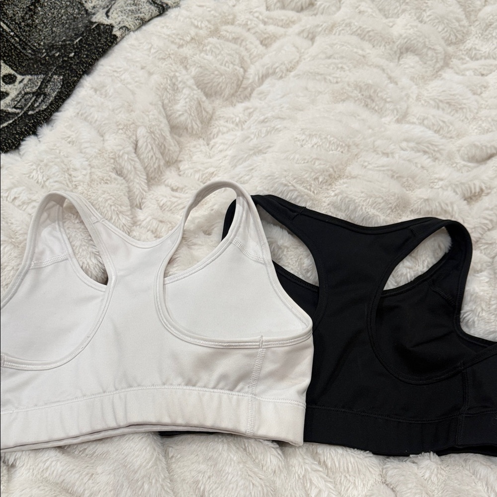Nike Women's Dri-FIT Sports Bra Set - Black and White - Picture 3 of 3